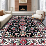 Chic Floral Motif in Monochrome(Black)
