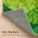Ultra Soft Area Rug, Non Slip, Stain Resistant, Washable Area Rugs for Living Room, Bedroom, Moss Aesthetic Washable Playroom Shag Carpet(Green)