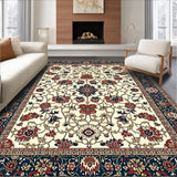 Lush Abstract Artistry in Blue(Beige)