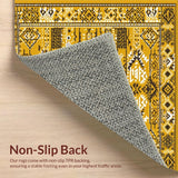 Ultra Soft Area Rug, Non Slip, Stain Resistant, Washable Area Rugs for Living Room, Bedroom, Warm Earthy Tone Addition(Yellow)
