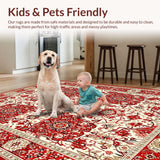 Elegant Vintage Trellis Design(Red)