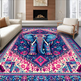 Vibrant Elephant Artistry(Blue)