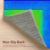 Bold Multicolored Vortex Artwork(Blue)