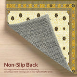 Ultra Soft Area Rug, Non Slip, Stain Resistant, Washable Area Rugs for Living Room, Bedroom, Vintage Boho Tan Area(Beige)