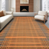 Ultra Soft Area Rug, Non Slip, Stain Resistant, Washable Area Rugs for Living Room, Bedroom, Vibrant Earthy Tiger Aesthetic(Orange)