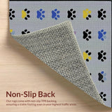 Ultra Soft Area Rug, Non Slip, Stain Resistant, Washable Area Rugs for Living Room, Bedroom, Rustic Cozy Animal Print Accent(Gray)
