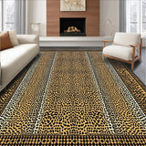 Ultra Soft Area Rug, Non Slip, Stain Resistant, Washable Area Rugs for Living Room, Bedroom, Contemporary Cozy Safari Design(Beige)