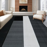 Ultra Soft Area Rug, Non Slip, Stain Resistant, Washable Area Rugs for Living Room, Bedroom, Chic Monochrome Humorous Message(White)