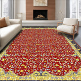 Striking Colorful Floral Tapestry(Red)