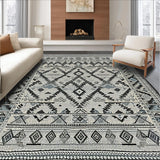 Ultra Soft Area Rug, Non Slip, Stain Resistant, Washable Area Rugs for Living Room, Bedroom, Elegant Softly Textured Design(Gray)