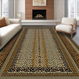 Ultra Soft Area Rug, Non Slip, Stain Resistant, Washable Area Rugs for Living Room, Bedroom, Elegant Animal Print Aesthetic(Beige)