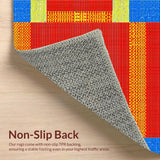 Brightly Colored Contemporary Sensory Mat(Red)