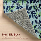 Whimsical Navy Floral Motif(Blue)