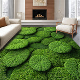 Ultra Soft Area Rug, Non Slip, Stain Resistant, Washable Area Rugs for Living Room, Bedroom, 3D Moss Playroom Pet-Friendly Ultra Soft Floor Mat(Green)