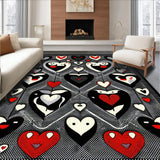 Whimsical Abstract Heart Motif(Black)