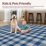 Trendy Rustic Plaid Home Decor Accent(Blue)