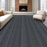 Ultra Soft Area Rug, Non Slip, Stain Resistant, Washable Area Rugs for Living Room, Bedroom, Luxurious Abstract Linear Arrangement(Gray)