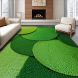 Ultra Soft Area Rug, Non Slip, Stain Resistant, Washable Area Rugs for Living Room, Bedroom, Nature-Inspired Grass Green Round Nursery Rug(Green)
