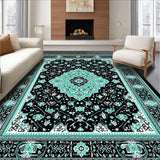 Elegant Teal and Black Medallion(Black)