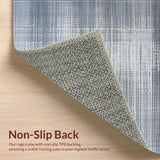 Ultra Soft Area Rug, Non Slip, Stain Resistant, Washable Area Rugs for Living Room, Bedroom, Sleek Gray Shag Minimalism Vibe(Gray)