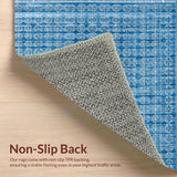 Ultra Soft Area Rug, Non Slip, Stain Resistant, Washable Area Rugs for Living Room, Bedroom, Whimsical Bow Area Rug(Blue)