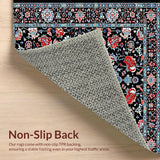 Chic Black Vintage Blossom Design(Black)