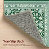 Chic Low Pile Rustic Charm(Green)