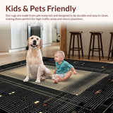 Ultra Soft Area Rug, Non Slip, Stain Resistant, Washable Area Rugs for Living Room, Bedroom, Luxurious Textured Faux Hide Element(Beige)