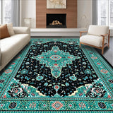 Luxurious Teal Accented Design(Black)