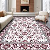Ultra Soft Area Rug, Non Slip, Stain Resistant, Washable Area Rugs for Living Room, Bedroom, Luxurious Minimalist Color Scheme(White)