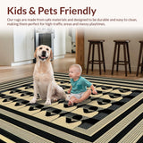 Chic Black Beige Rustic Charm(Black)