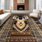 Ultra Soft Area Rug, Non Slip, Stain Resistant, Washable Area Rugs for Living Room, Bedroom, Nature-Inspired Warmth and Comfort(Brown)