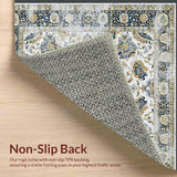 Sophisticated Worn Floral Texture(White)