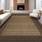 Ultra Soft Area Rug, Non Slip, Stain Resistant, Washable Area Rugs for Living Room, Bedroom, Rustic Warm Earth Tone Welcome(Beige)