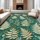 Ultra Soft Area Rug, Non Slip, Stain Resistant, Washable Area Rugs for Living Room, Bedroom, Trendy Whimsical Green Patterns(Green)