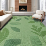 Ultra Soft Area Rug, Non Slip, Stain Resistant, Washable Area Rugs for Living Room, Bedroom, Tropical Sage Green Kitchen Runner Non-Slip(Green)