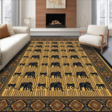 Elegant Earthy Elephant Silhouette(Beige)
