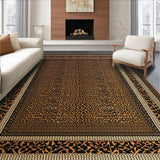 Ultra Soft Area Rug, Non Slip, Stain Resistant, Washable Area Rugs for Living Room, Bedroom, Vibrant Contemporary Cheetah Aesthetic(Brown)
