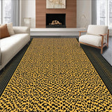 Ultra Soft Area Rug, Non Slip, Stain Resistant, Washable Area Rugs for Living Room, Bedroom, Contemporary Faux Fur Pattern(Gold)