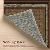 Ultra Soft Area Rug, Non Slip, Stain Resistant, Washable Area Rugs for Living Room, Bedroom, Stylish Dynamic Leopard Texture Blend(Brown)