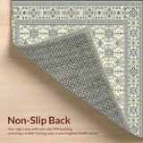 Ultra Soft Area Rug, Non Slip, Stain Resistant, Washable Area Rugs for Living Room, Bedroom, & Non Shedding Grey Beige(Beige)
