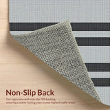 Contemporary Striped Monochrome Style(Black)