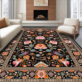 Eclectic Colorful Botanical Design(Black)