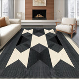 Elegant Geometric Black and Beige(Beige)