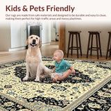 Luxe Medallion Runner With Ornamental Arabesque Design(Beige)