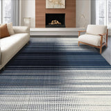 Ultra Soft Area Rug, Non Slip, Stain Resistant, Washable Area Rugs for Living Room, Bedroom, Shadow Stripe: Woven Accent Carpet, Subtle Pattern Design(Black)