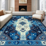Ultra Soft Area Rug, Non Slip, Stain Resistant, Washable Area Rugs for Living Room, Bedroom, Fluffy Bedside for Cozy Living(Blue)