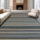 Ultra Soft Area Rug, Non Slip, Stain Resistant, Washable Area Rugs for Living Room, Bedroom, Artistic Ogee Patterned Accent(Gray)