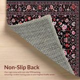 Contemporary Floral Geometric Fusion(Black)