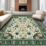 Ultra Soft Area Rug, Non Slip, Stain Resistant, Washable Area Rugs for Living Room, Bedroom, Rustic Nature Inspired Patterns(Beige)